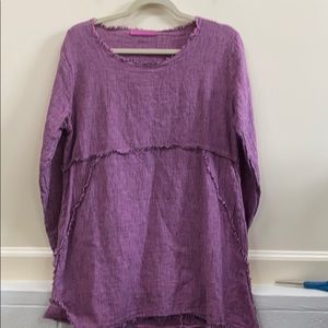 Cutloose S linen blend top